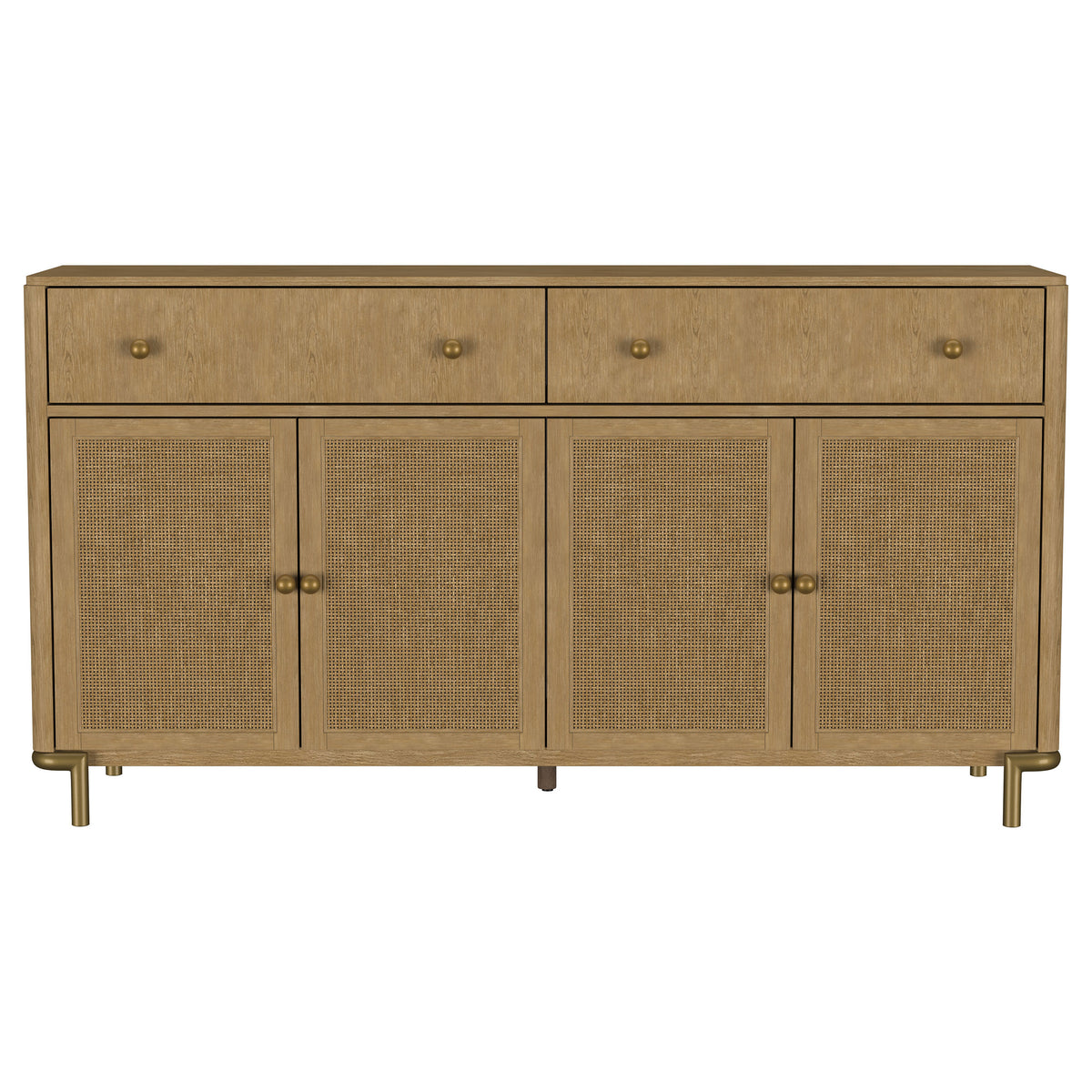 Arini 2-drawer Cane Door Dining Sideboard Server Sand Wash