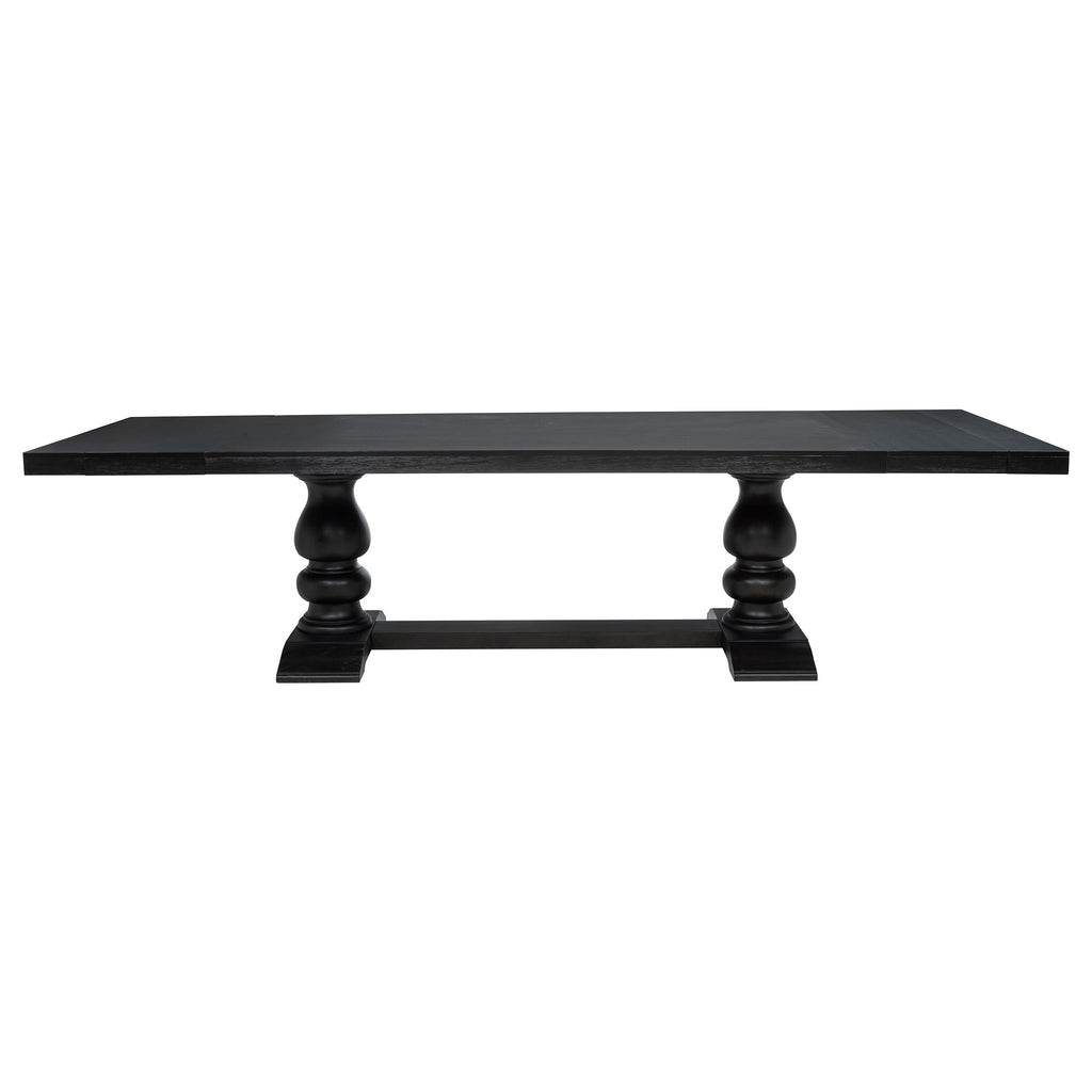 Phelps 7-piece Rectangular Dining Table Set Distressed Noir