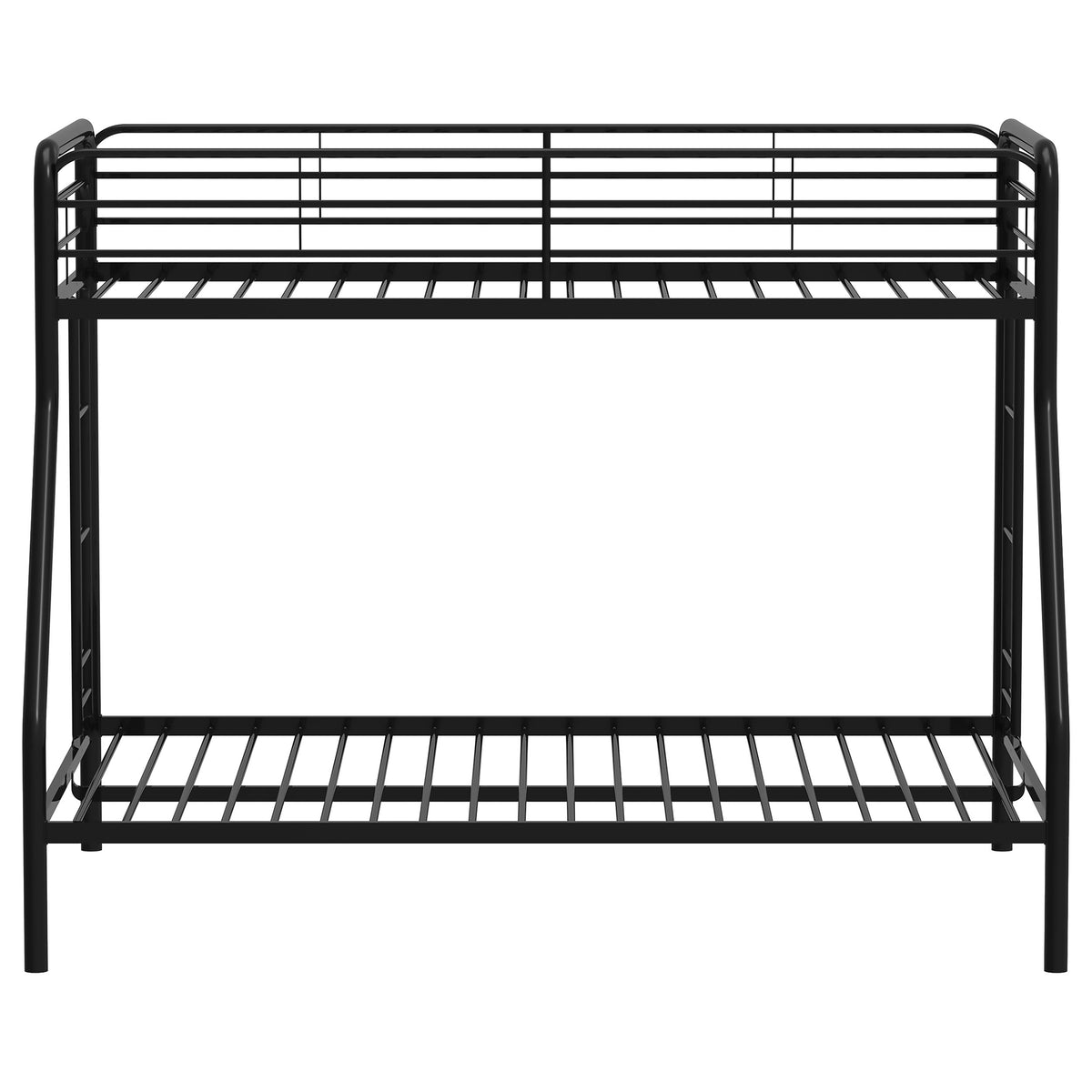 Carson Metal Twin Over Full Bunk Bed Glossy Black