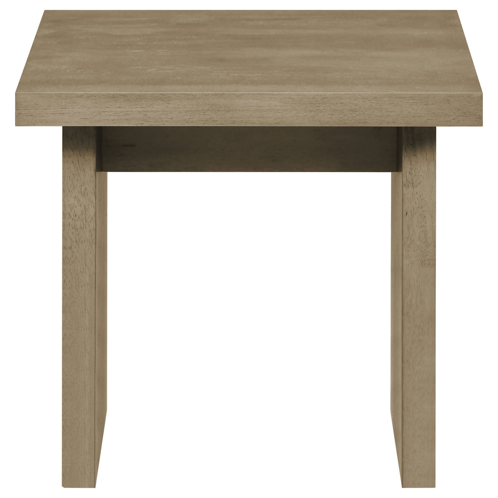 Decker 2-piece Coffee and End Table Set Natural Oak