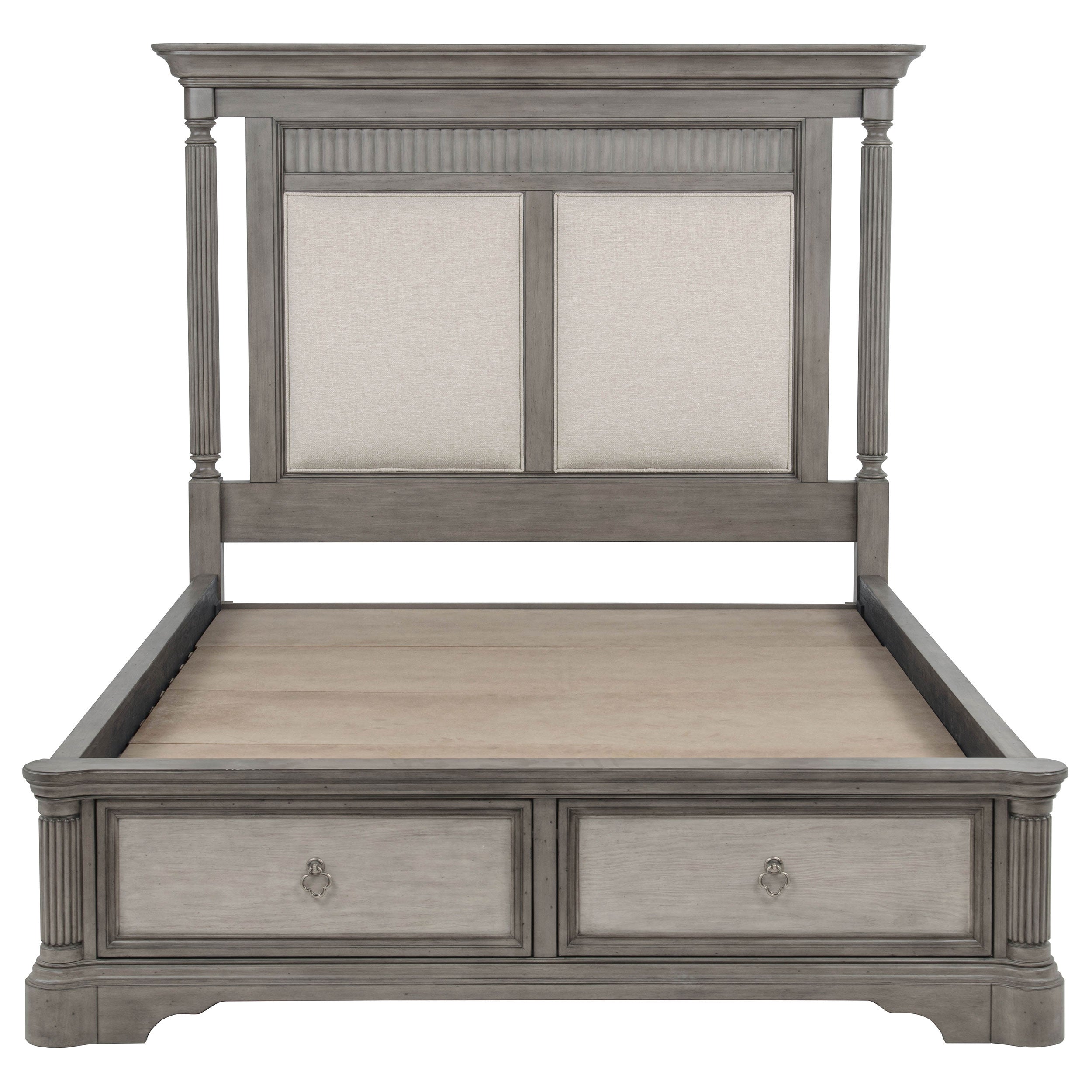 Cresswell 5-piece California King Storage Bedroom Set Taupe