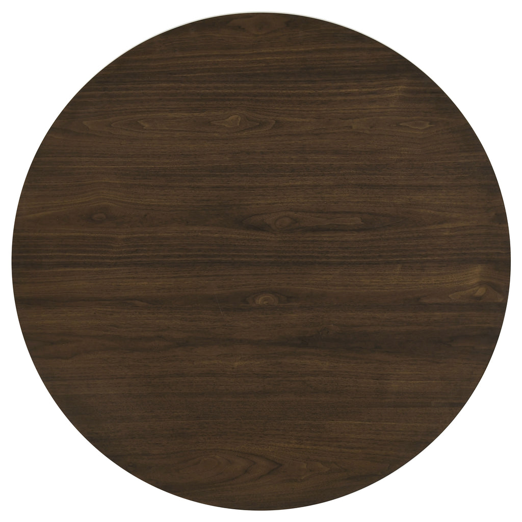 Hamlyn 5-piece Round Wood Dining Set Wheat and Walnut