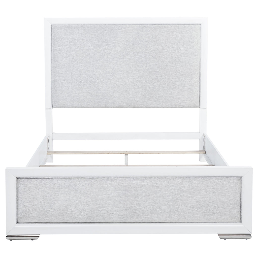 Gracemont 57-inch Queen Panel Bed Grey and White