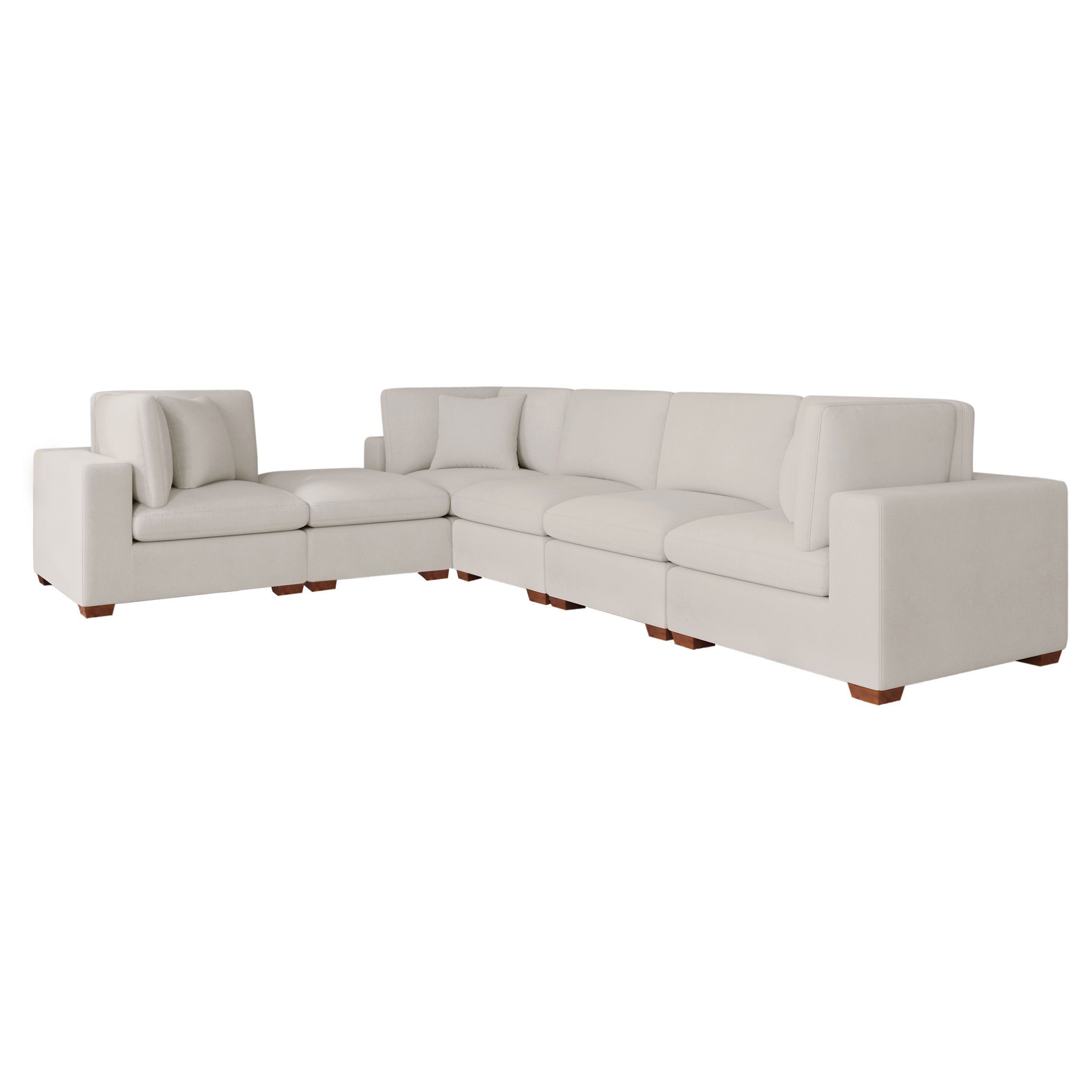 Cloud Lux 4-Piece Upholstered Modular Sectional Sofa