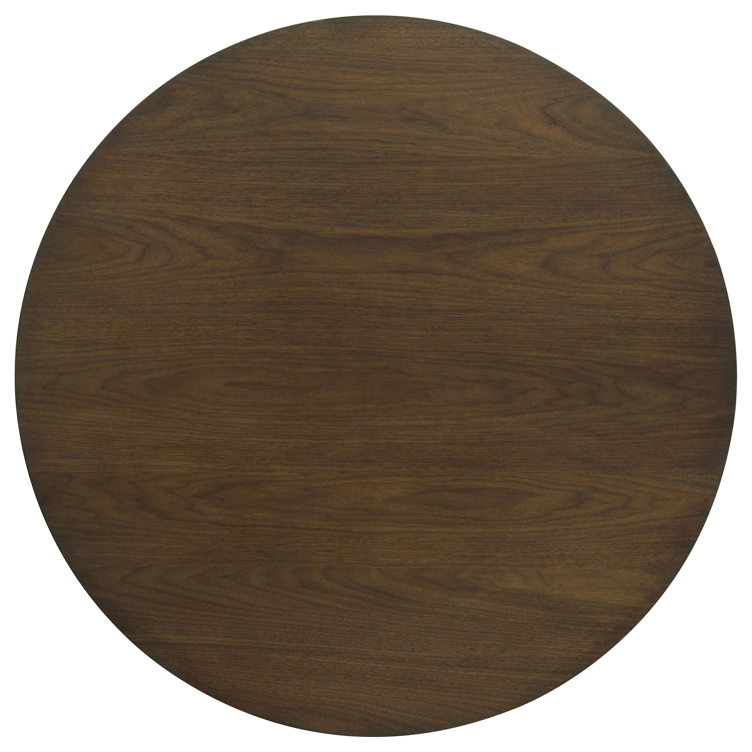 Strouse 47-inch Round Wood Coffee Table Black