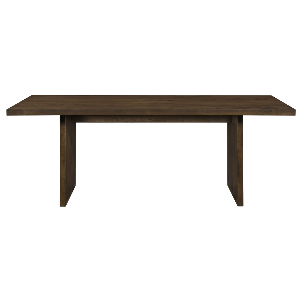 Decker 7-piece 82-inch Rectangular Dining Set Wheat and Walnut