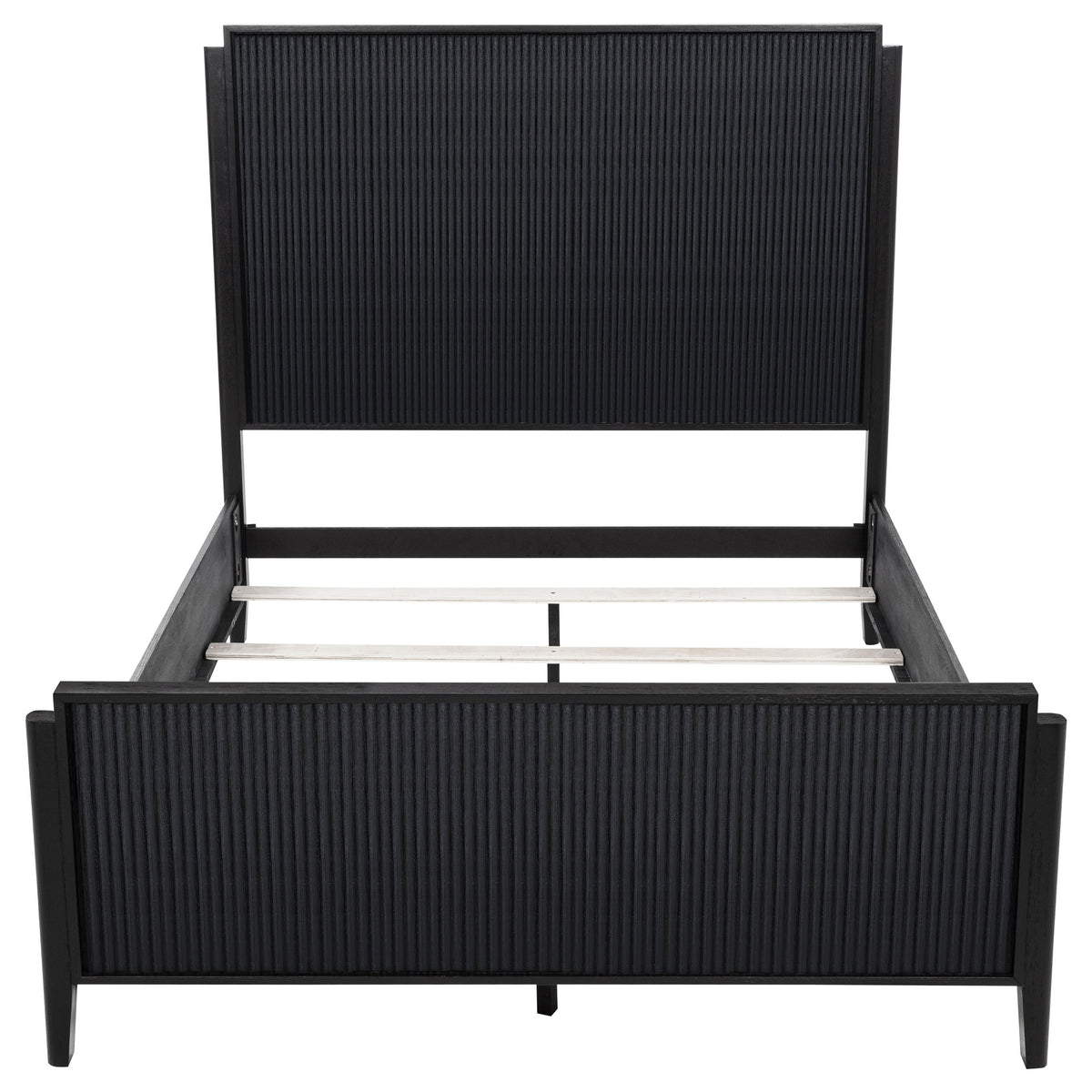 Brookmead Wood Queen Panel Bed Black