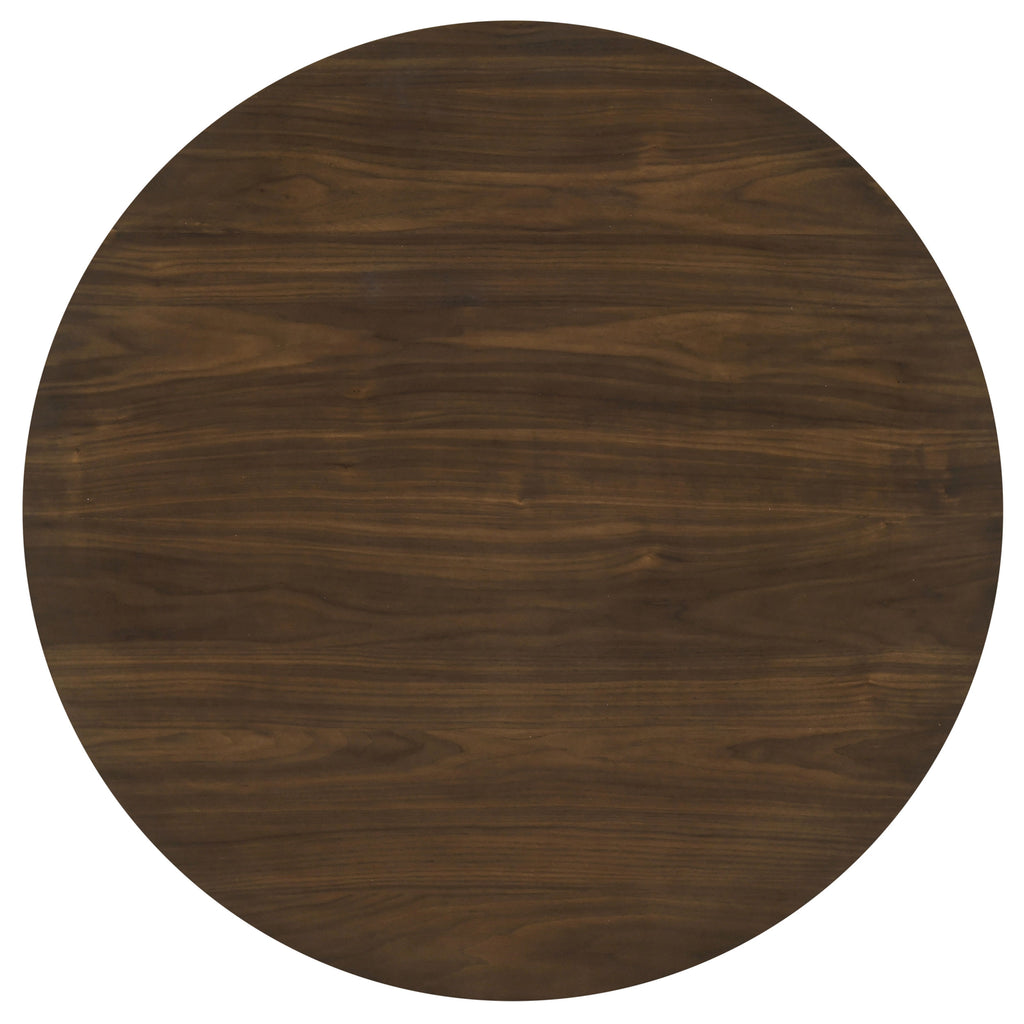 Hamlyn 5-piece Round Wood Counter Height Dining Set Black and Walnut