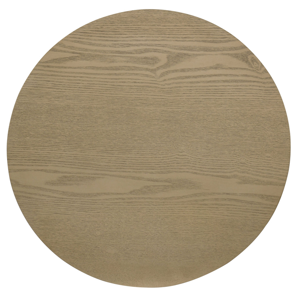 Hamlyn 2-piece Round Fluted Coffee and End Table Set Natural Oak