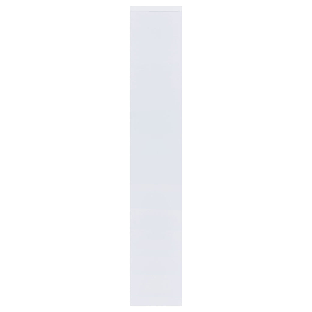 Theo 71-inch 6-shelf Bookshelf White