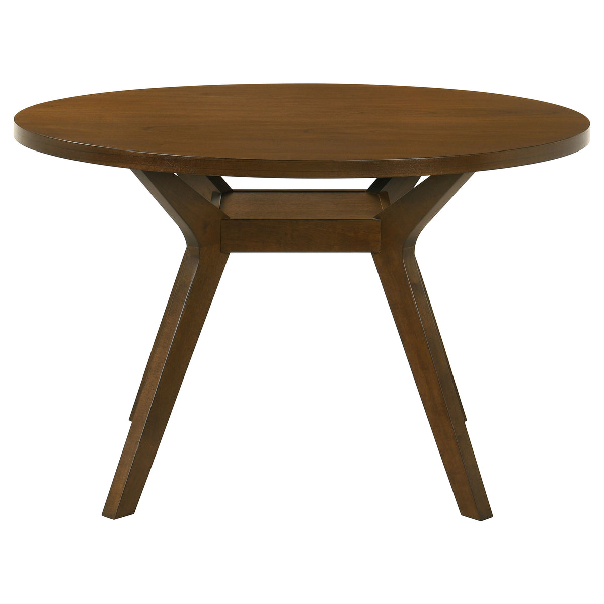 Mueller 5-piece 48-inch Round Dining Set Brown and Beige