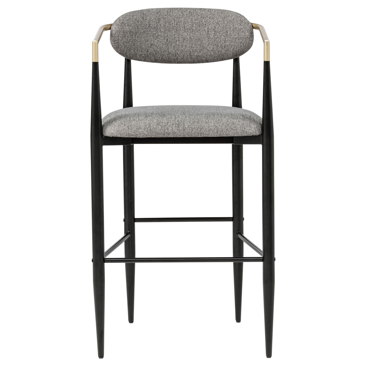 Tina Fabric Upholstered Bar Chair Grey (Set of 2)