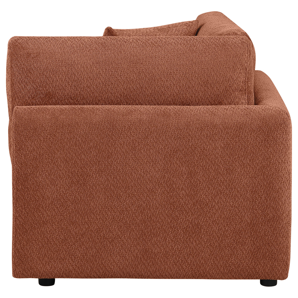 Elysia Fabric Upholstered Modular Corner Chair Coral