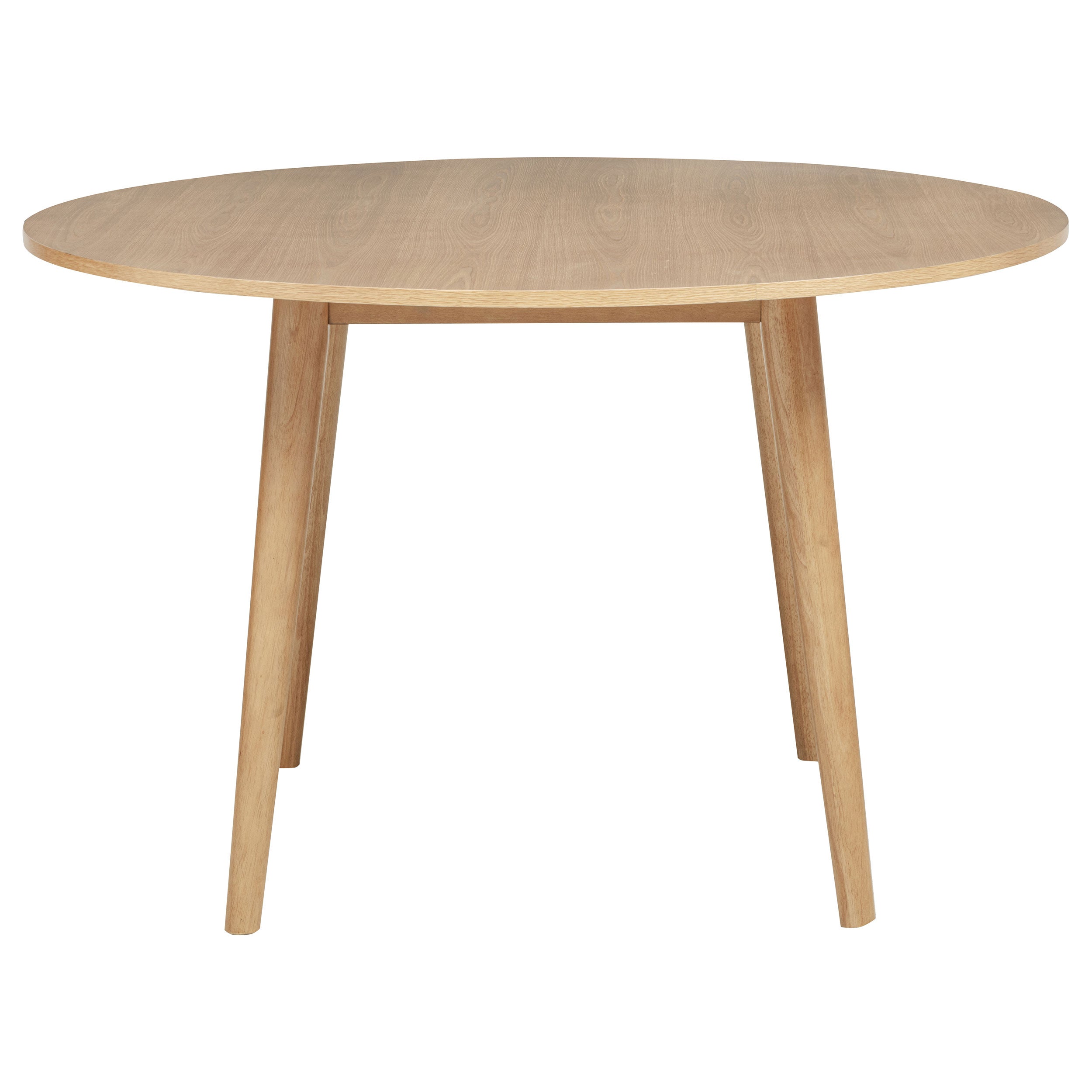 Andrews 5-piece Round Dining Table Set Light Ash and Black