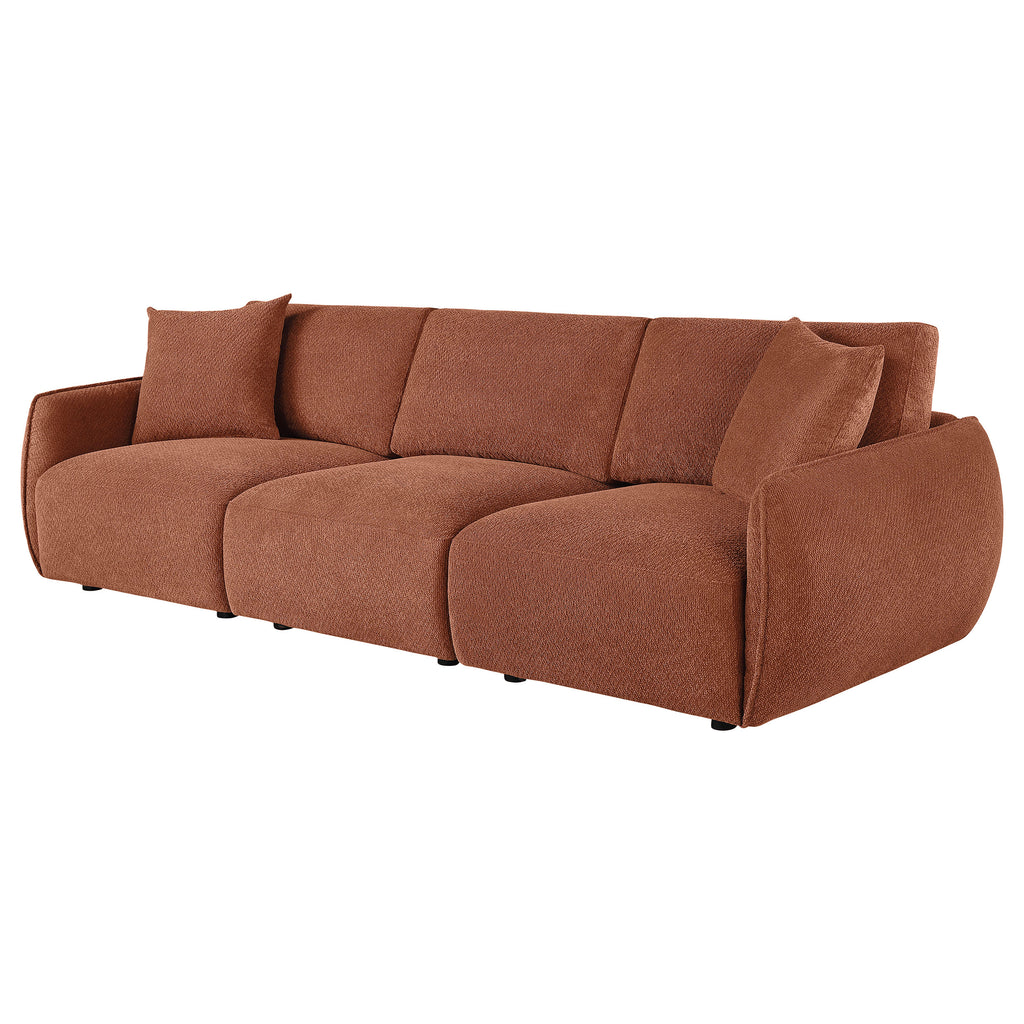 Elysia Fabric Upholstered Modular Lounge Sofa Coral