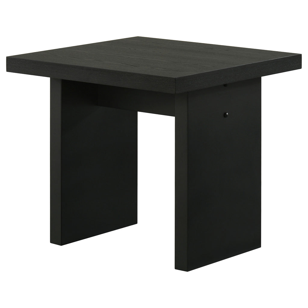 Decker Square Occasional Side End Table Black