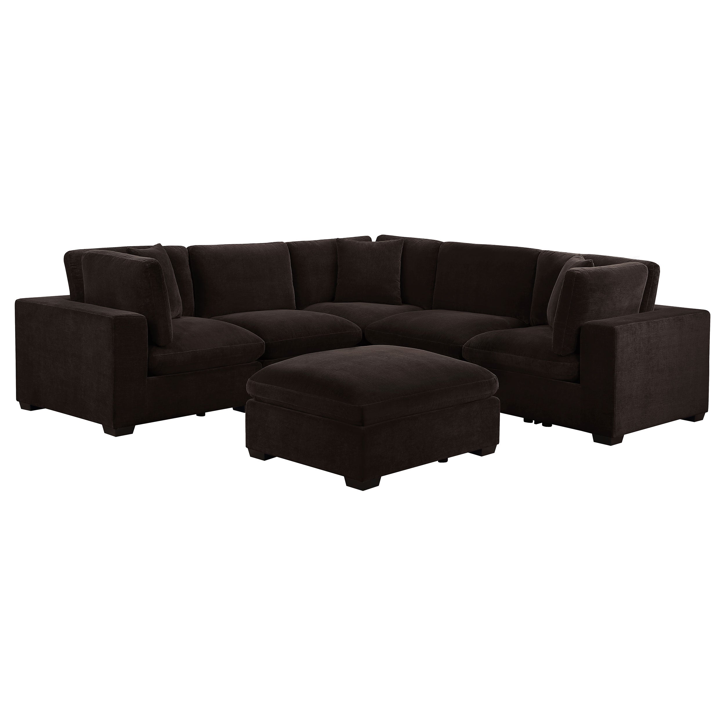 Cloud Lux 4-Piece Upholstered Modular Sectional Sofa