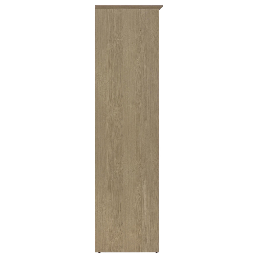 Arvida 2-door Bedroom Wardrobe Storage Cabinet Armoire Latte