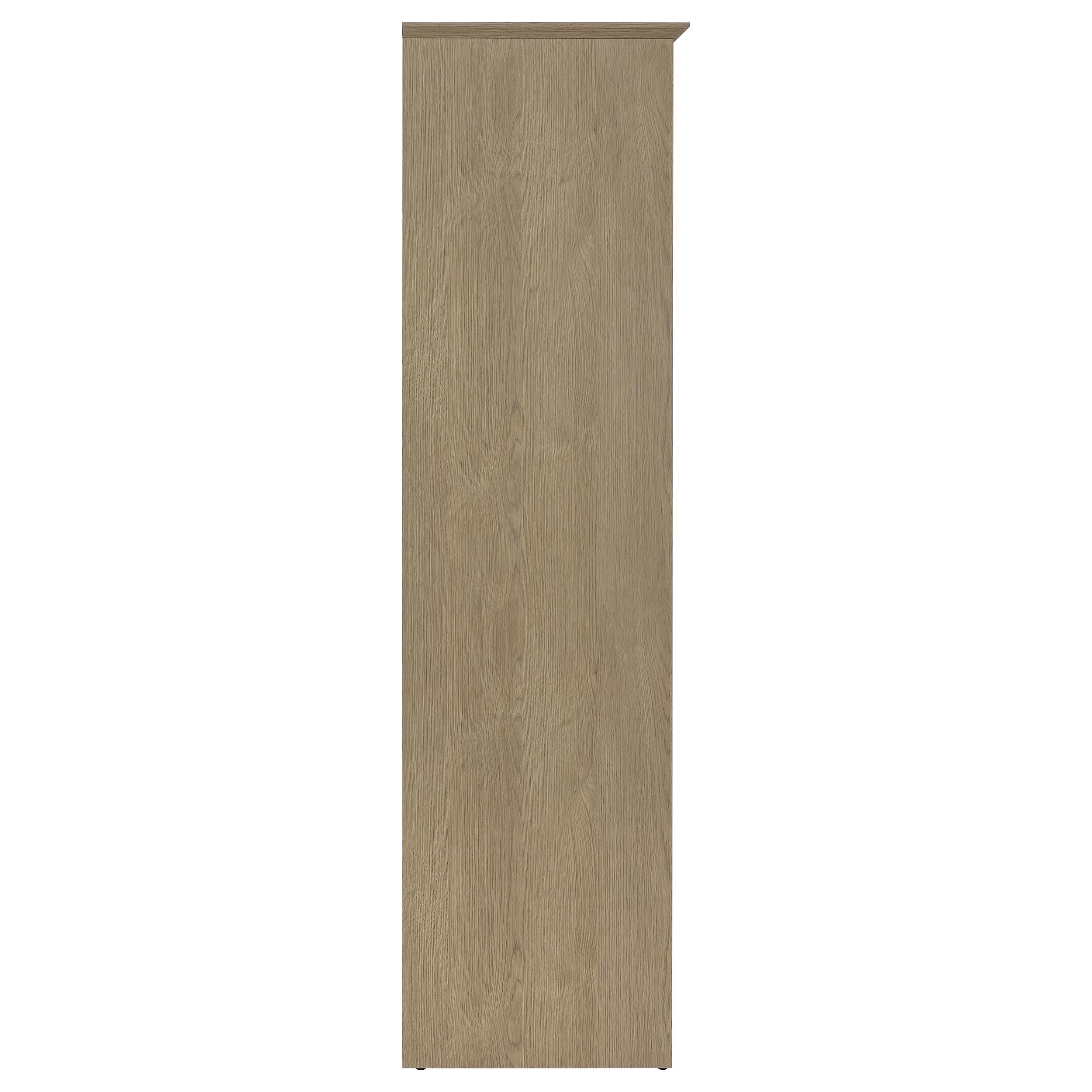 Arvida 2-door Bedroom Wardrobe Storage Cabinet Armoire Latte
