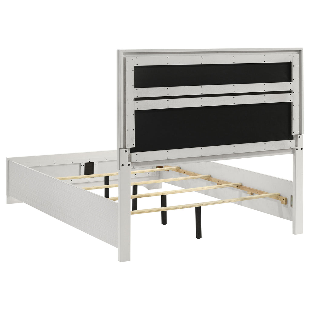 Miranda 54-inch Upholstered Full Panel Bed White