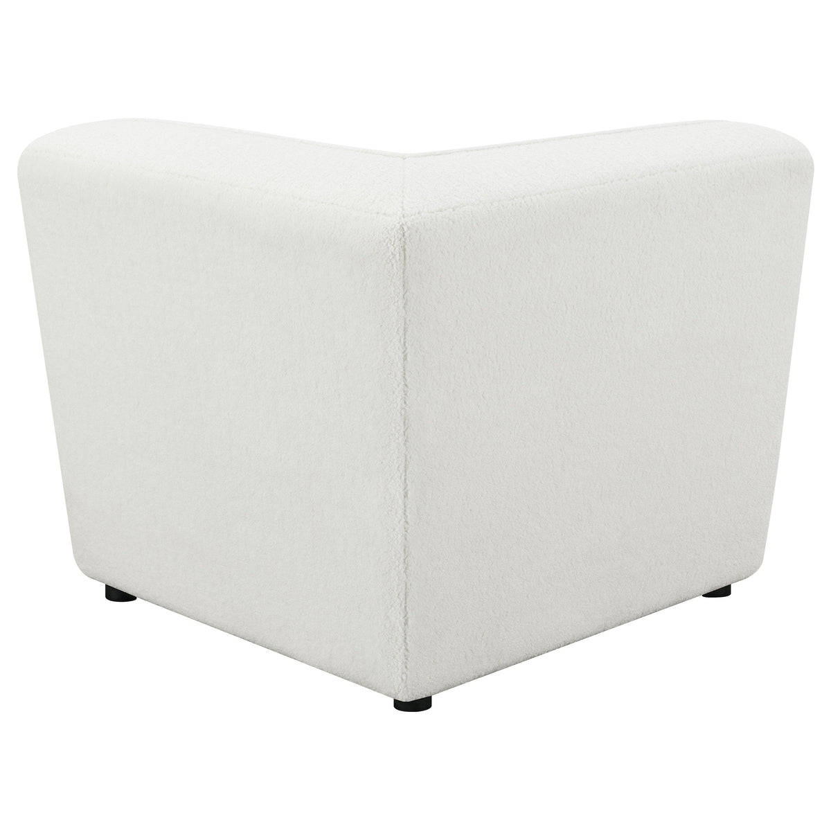 Sunny Upholstered Corner Chair Ivory Sherpa