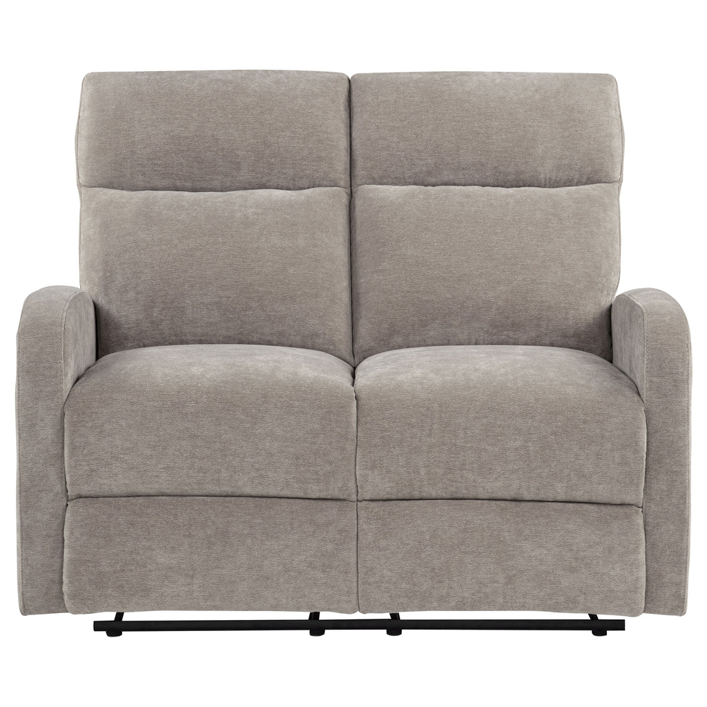 Hamilton Chenille Manual Reclining Loveseat Sand