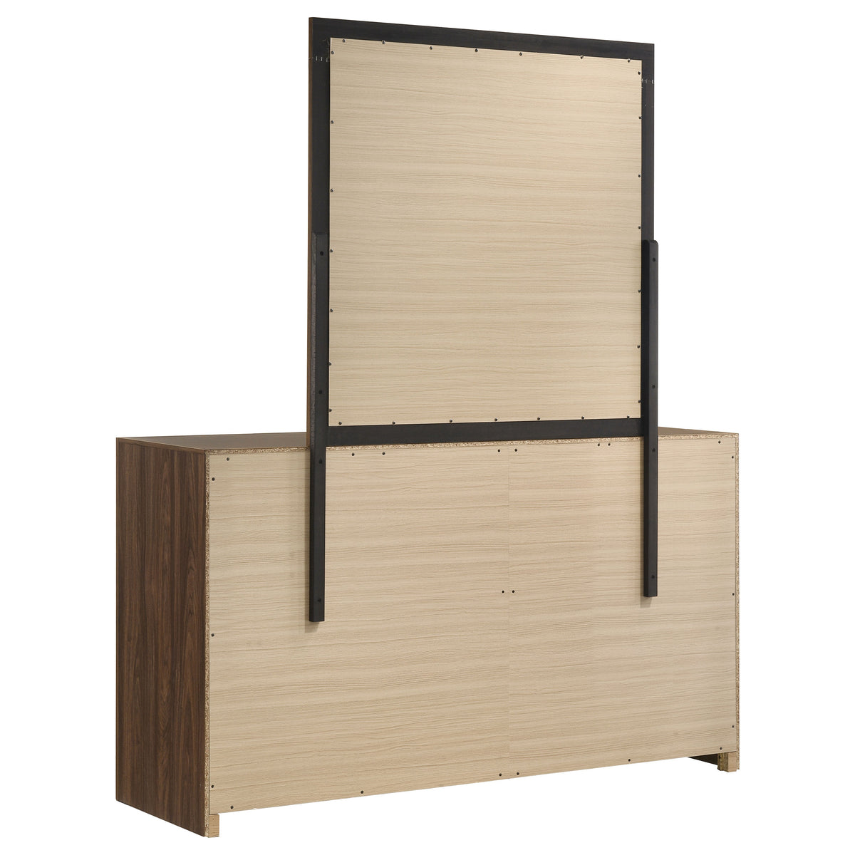Etienne 6-drawer Dresser with Mirror Walnut