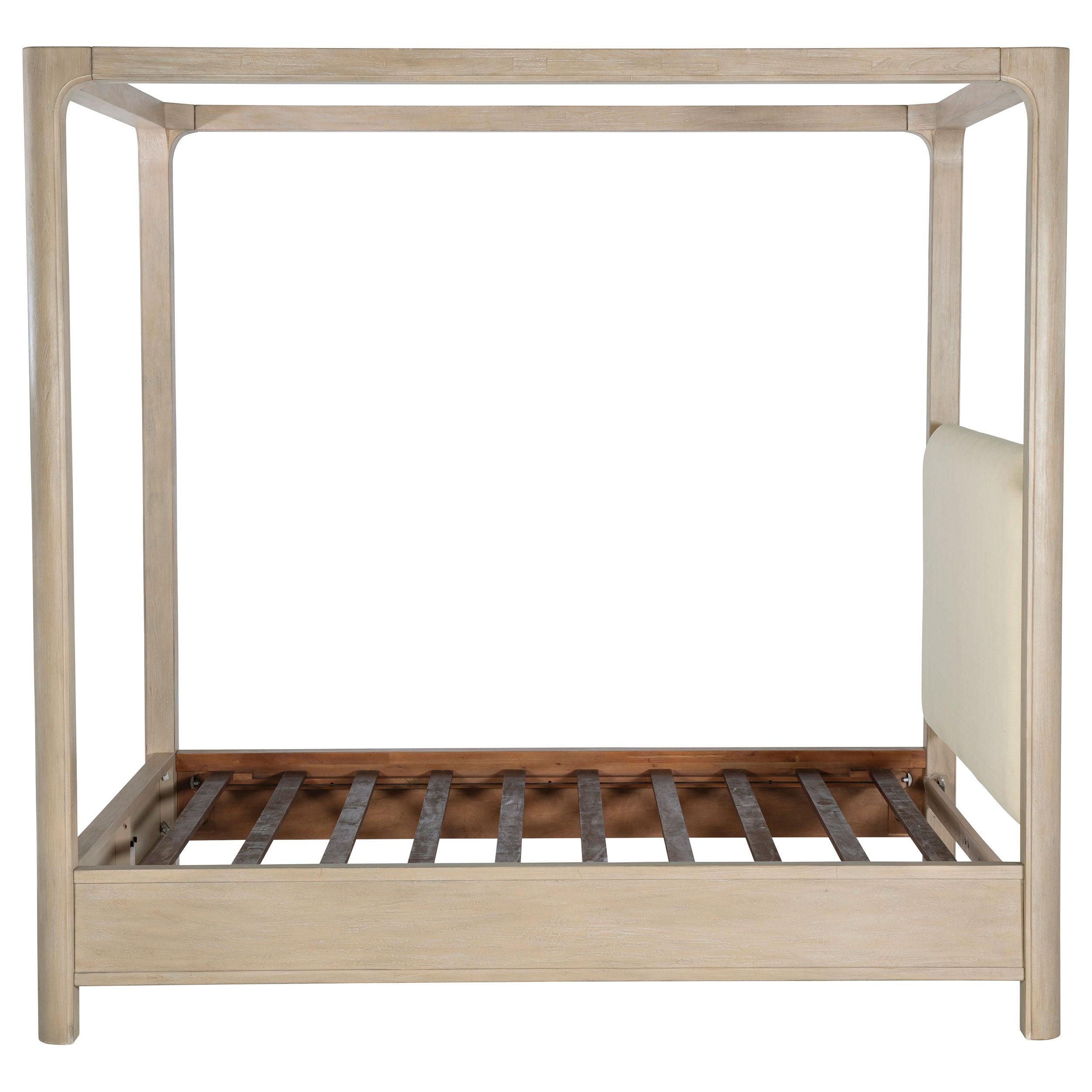 Solano 83-inch California King Canopy Bed Weathered Mango