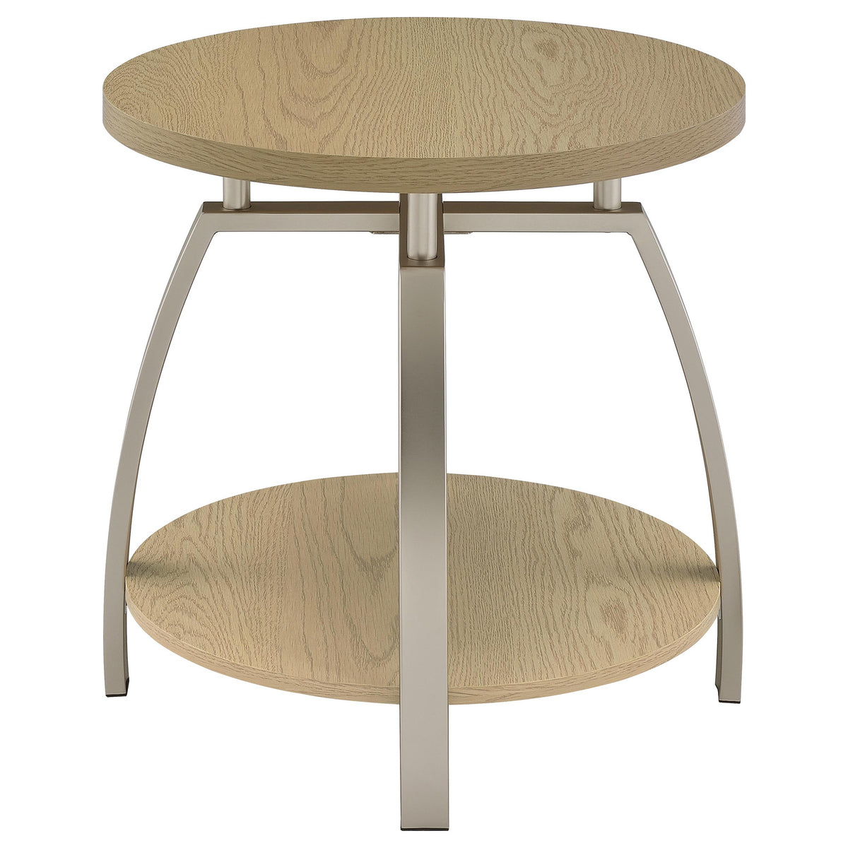 Dacre 3-piece Round Coffee and End Table Set Greige