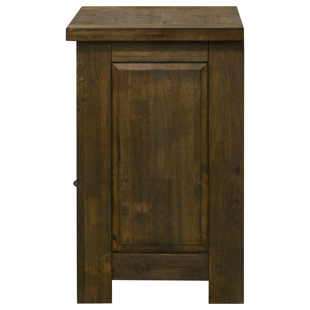 Doherty 1-drawer Nightstand Bedside Table Rustic Brown