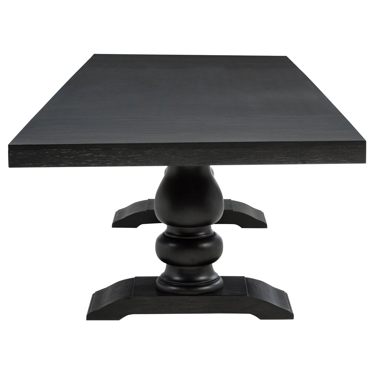 Phelps 9-piece Rectangular Dining Table Set Distressed Noir