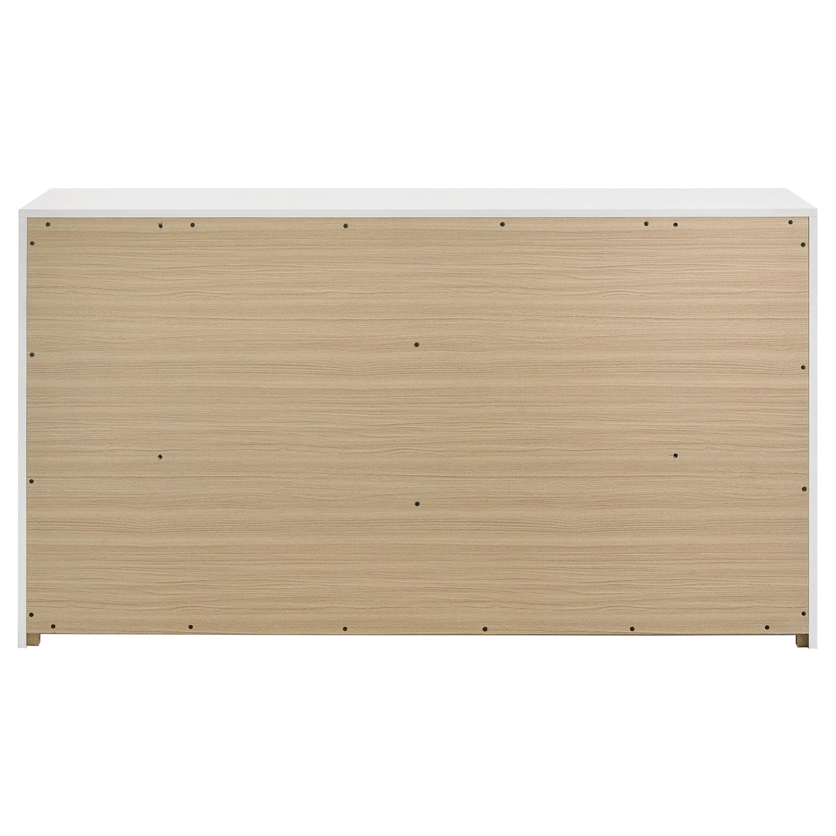 Ines 6-drawer Bedroom Dresser Cabinet White High Gloss
