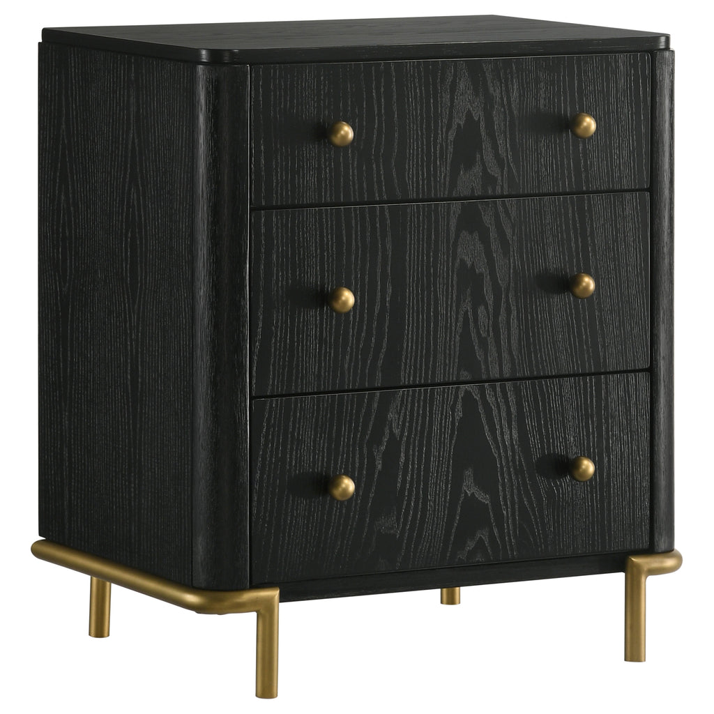 Arini 4-piece Queen Bedroom Set Cream and Black