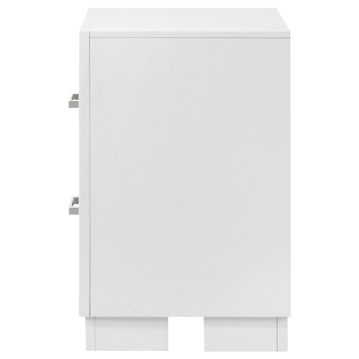 Jessica 2-drawer Nightstand Snow White