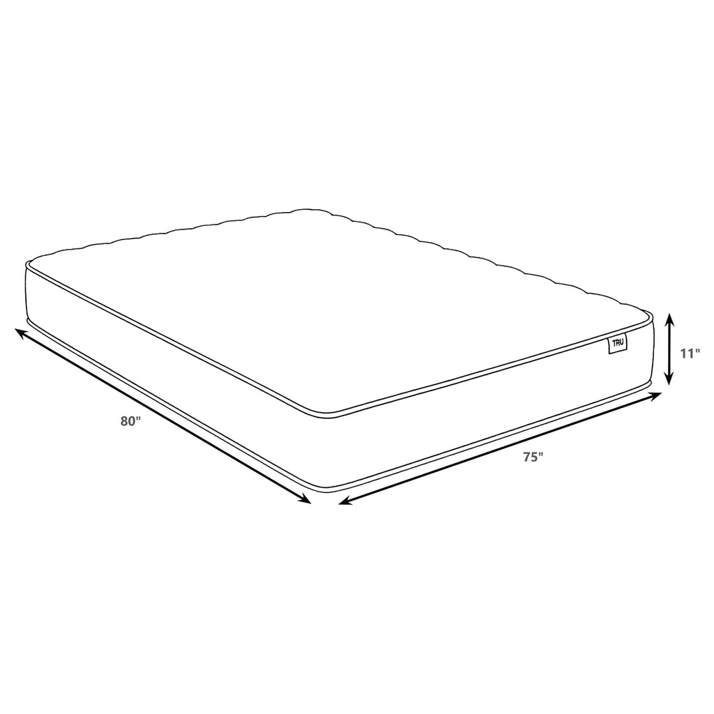 Hayes Eastern King Firm Tight Top Hybrid Mattress White