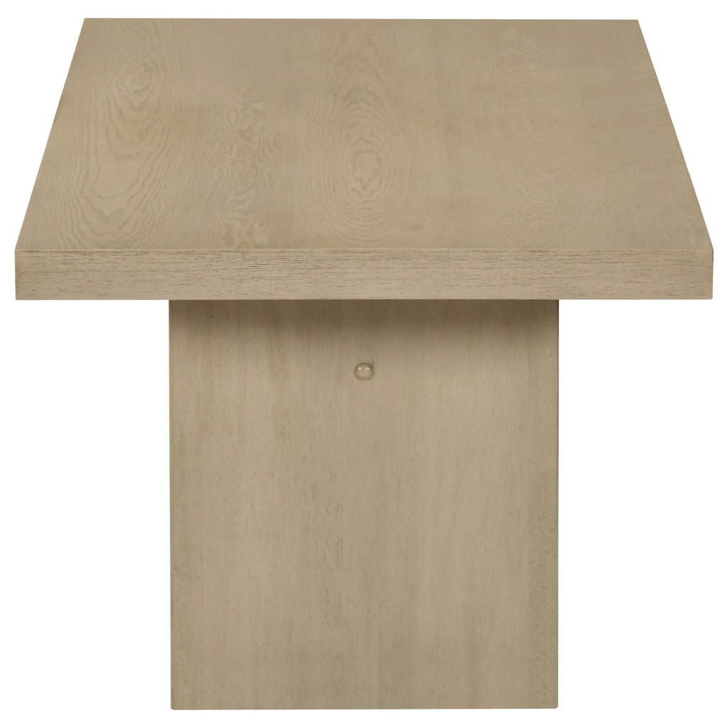 Decker 47-Inch Rectangular Cocktail Coffee Table Natural Oak