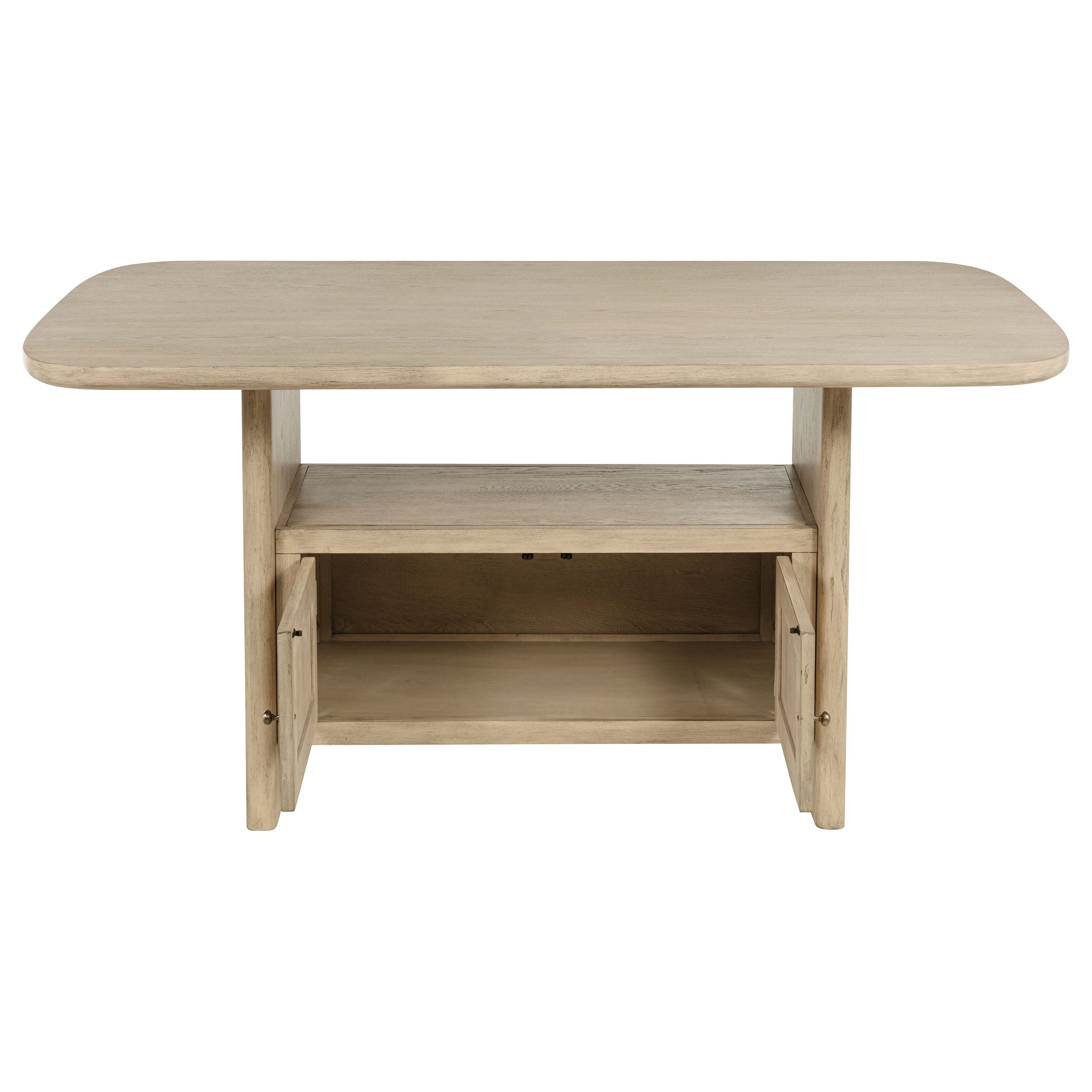 Kailani 7-piece Wood Counter Height Dining Set Beige Oak