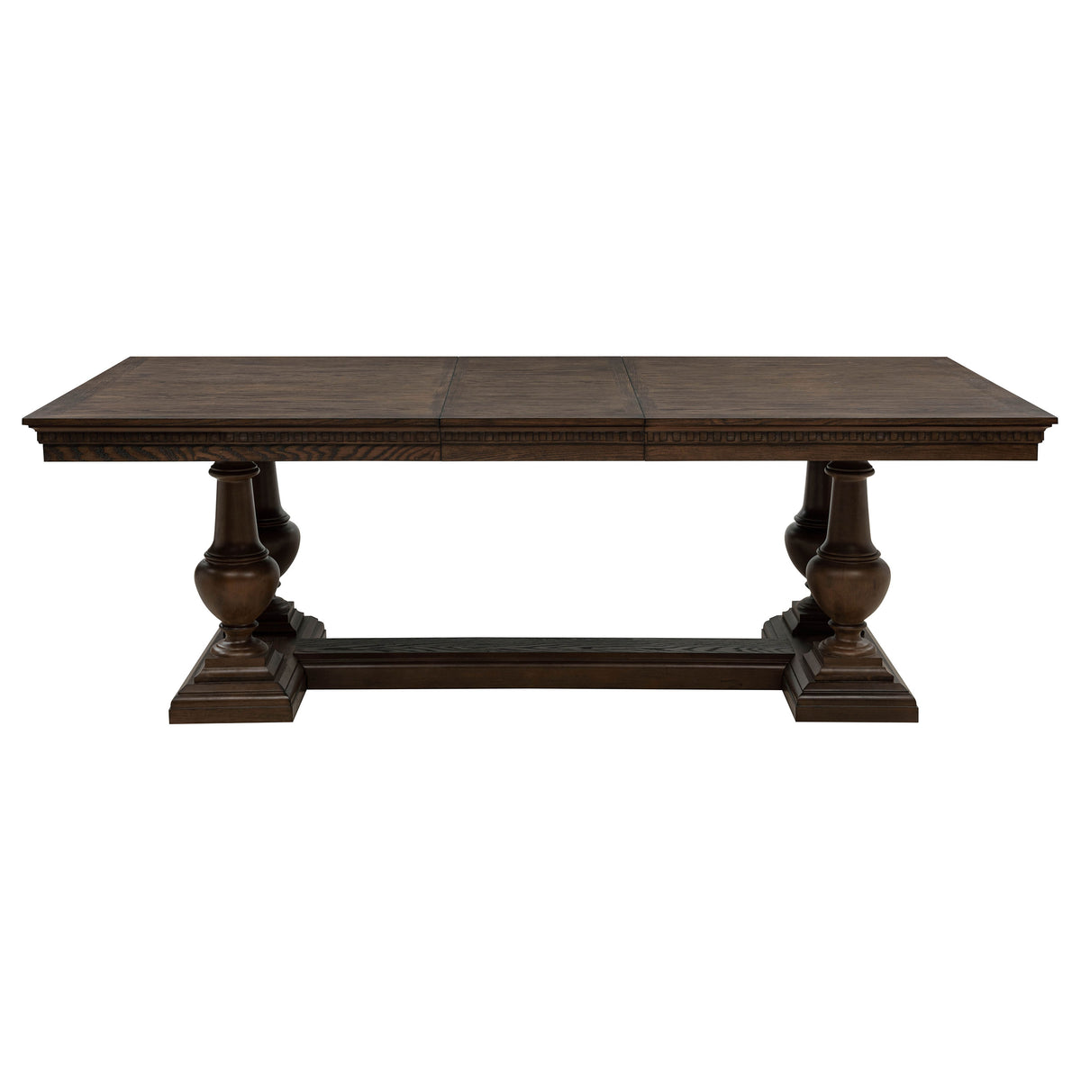 Ridgewell Rectangular Trestle Dining Table Dark Oak
