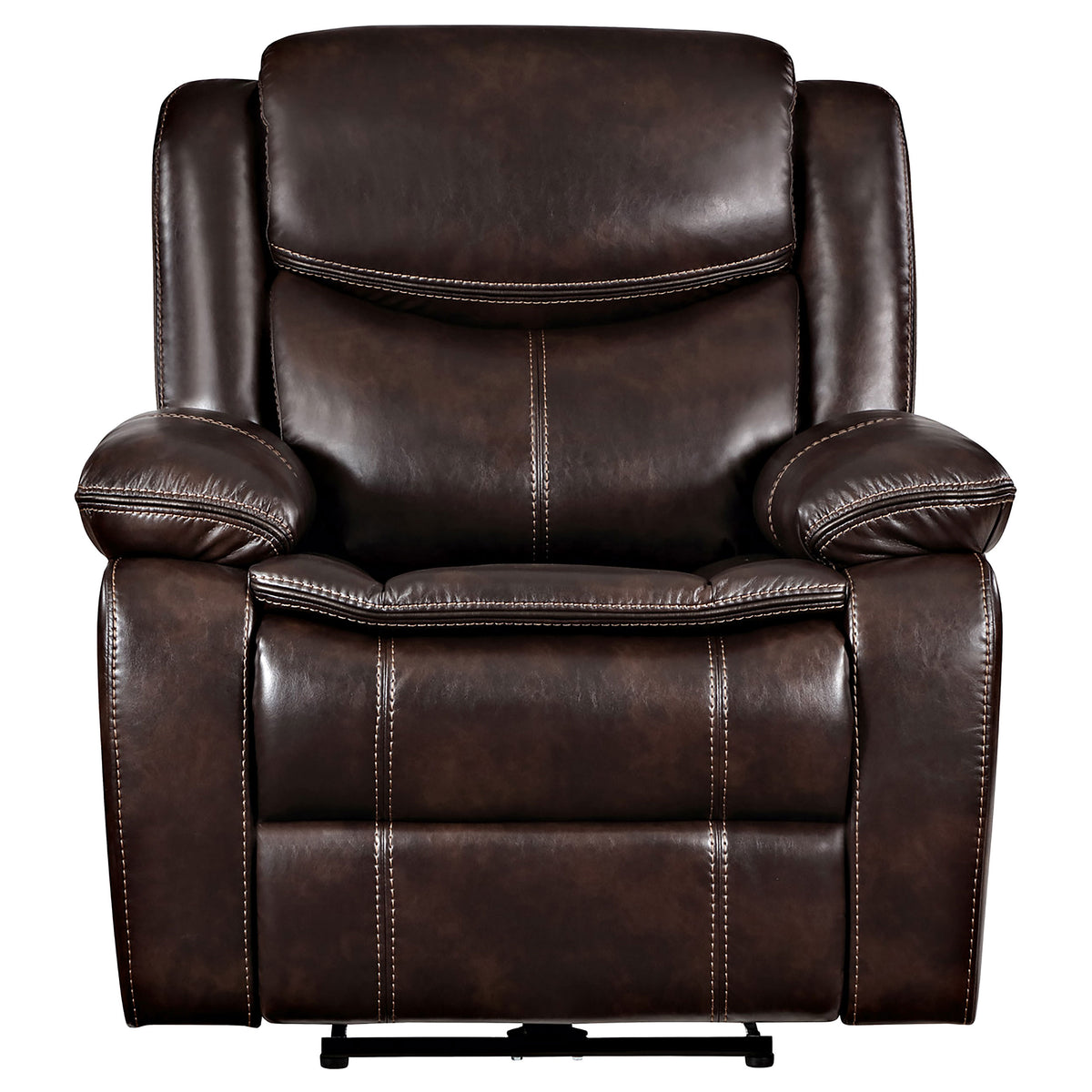 Sycamore Upholstered Power Recliner Chair Dark Brown
