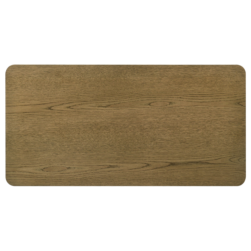 Castlewood Engineered Wood Cocktail Coffee Table Brown Oak