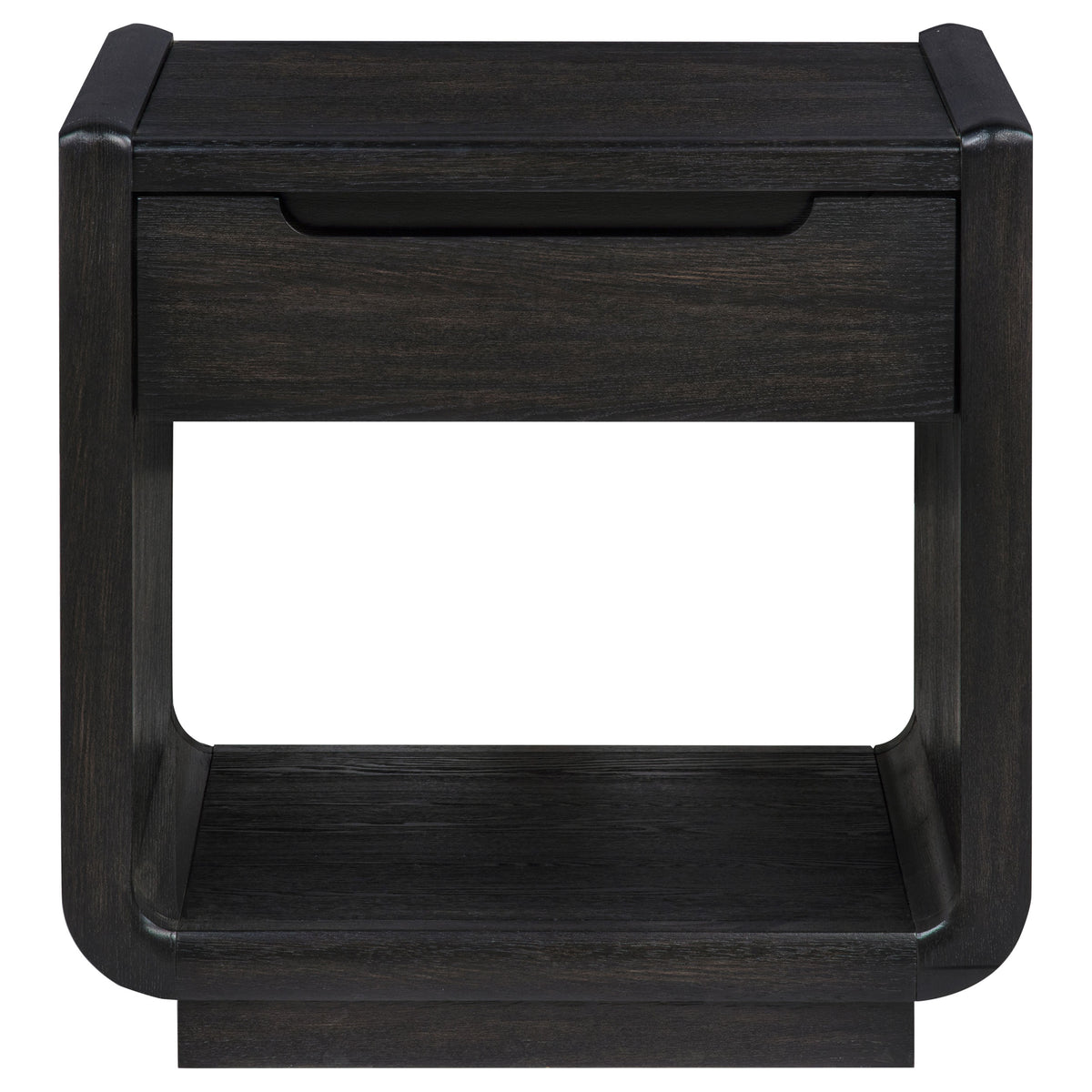 Leandro 3-piece Wood Coffee and End Table Set Burnished Black