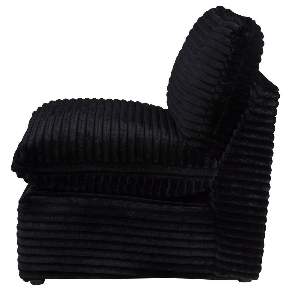 Collins Modular Armless Chair Black