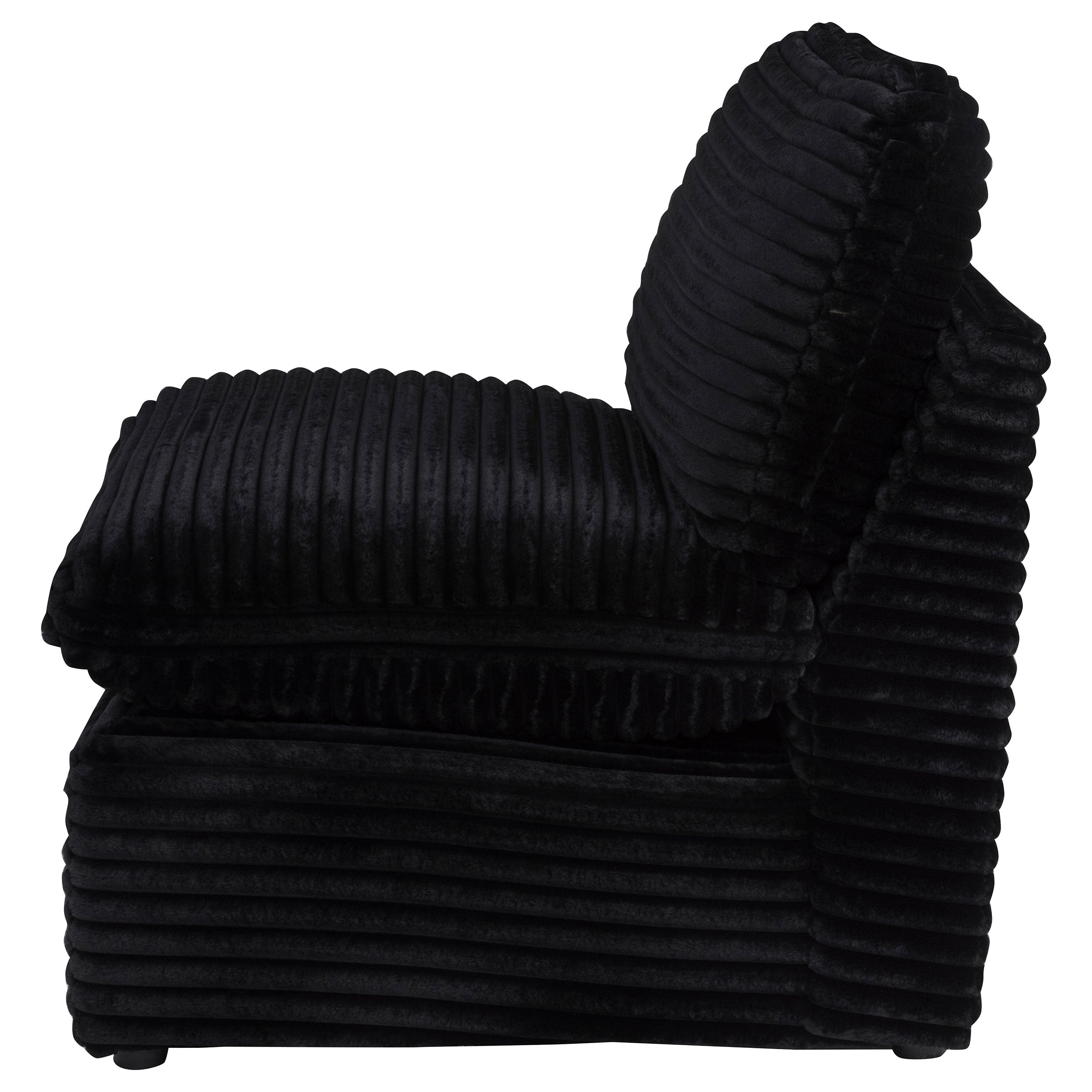 Collins Modular Armless Chair Black