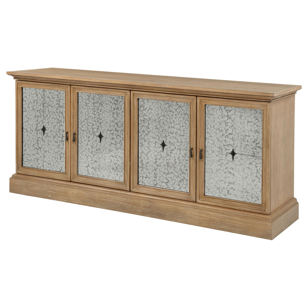 Brockway 4-door Dining Sideboard Buffet Cabinet Barley Brown