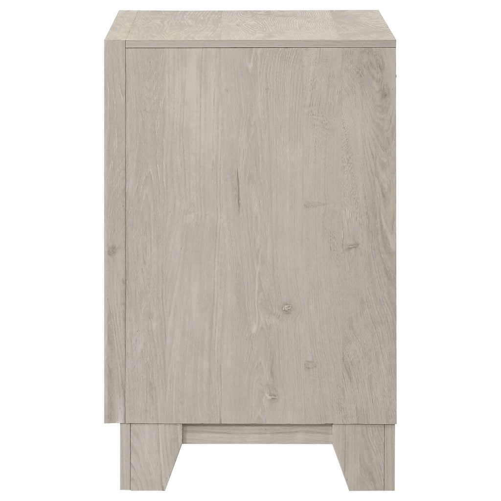 Farre 2-drawer Nightstand Bedside Table Washed Grey