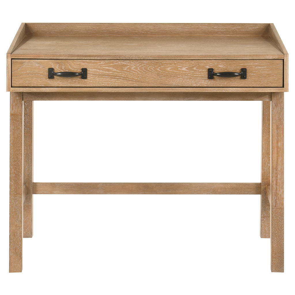Fabian 38-inch Computer Desk with Keyboard Drawer Distressed Light Brown
