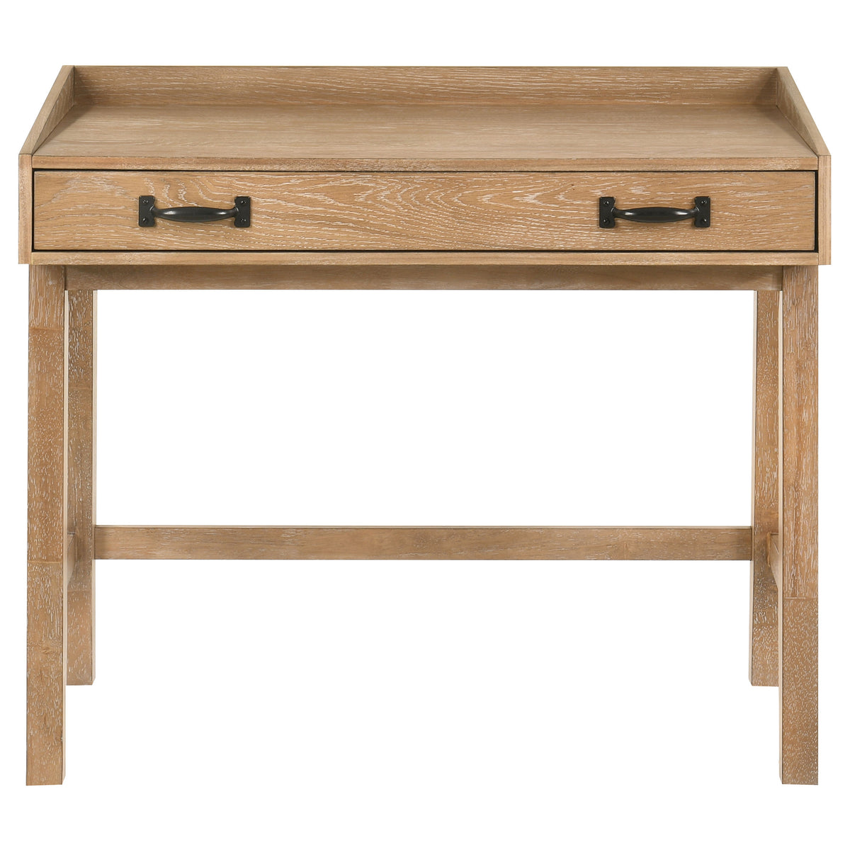 Fabian 38-inch Computer Desk with Keyboard Drawer Distressed Light Brown