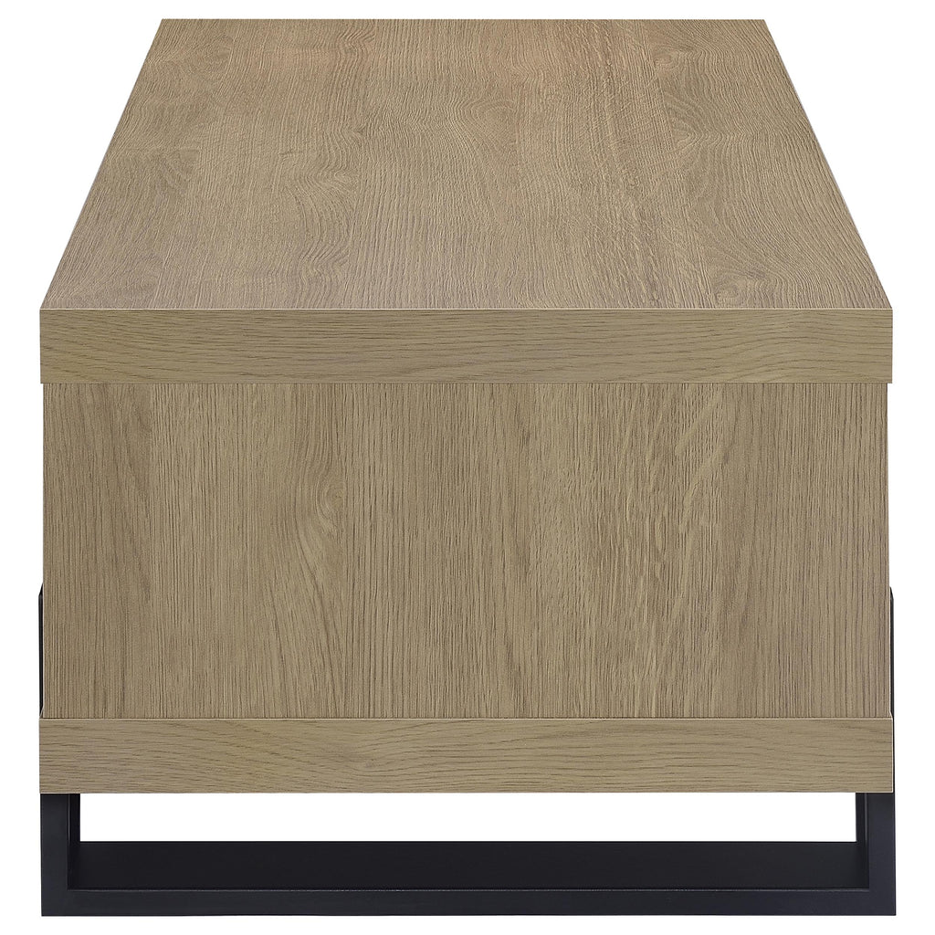 Dinard Engineered Wood Cocktail Coffee Table Latte