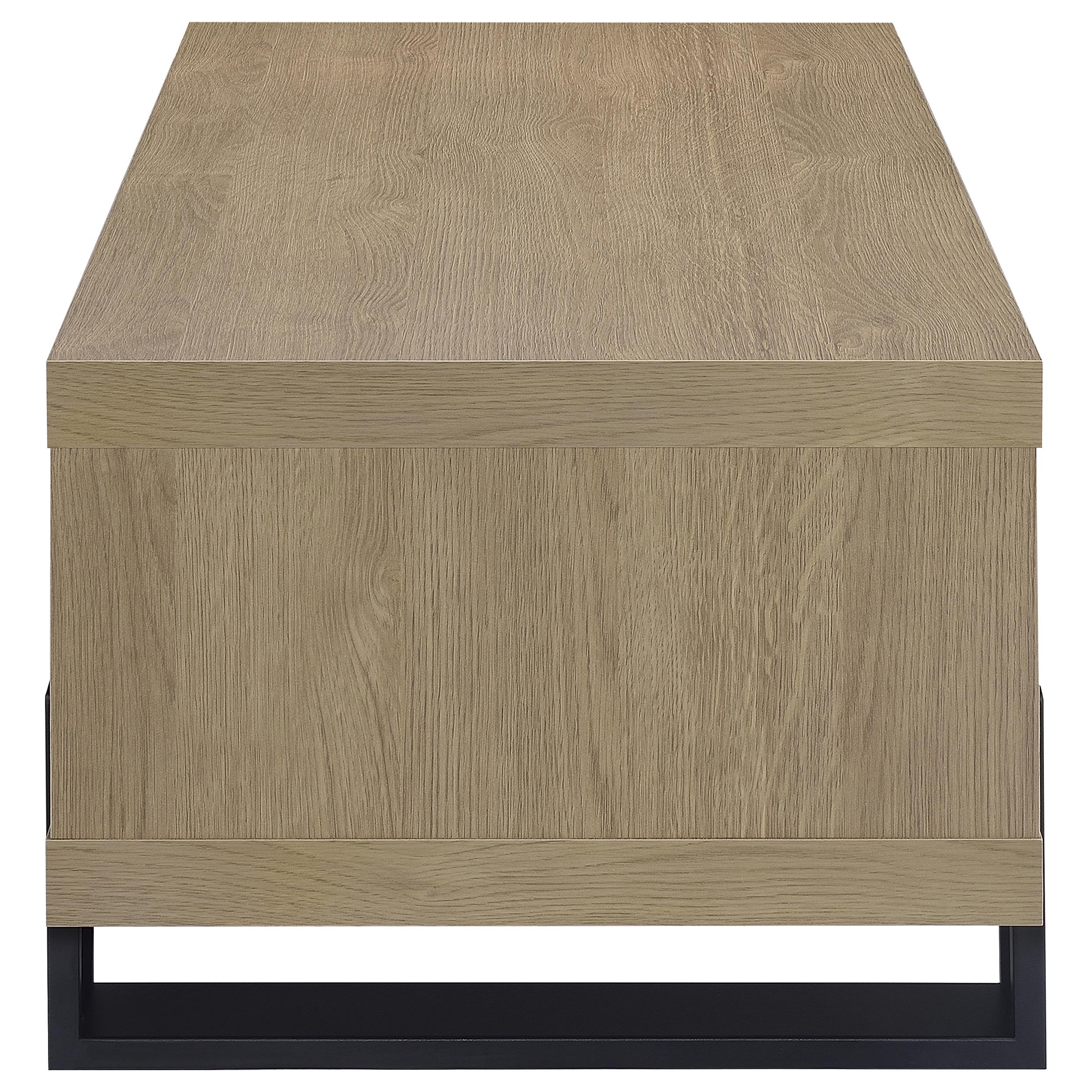 Dinard Engineered Wood Cocktail Coffee Table Latte