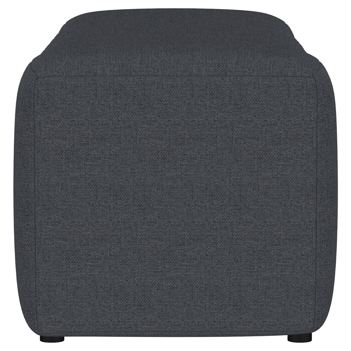 Summer Fabric Upholstered Tufted Accent Bench Charcoal